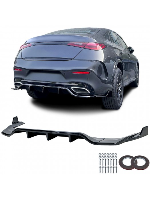 Zadní difuzor Mercedes Benz GLC Coupe (C254) - černý lesklý